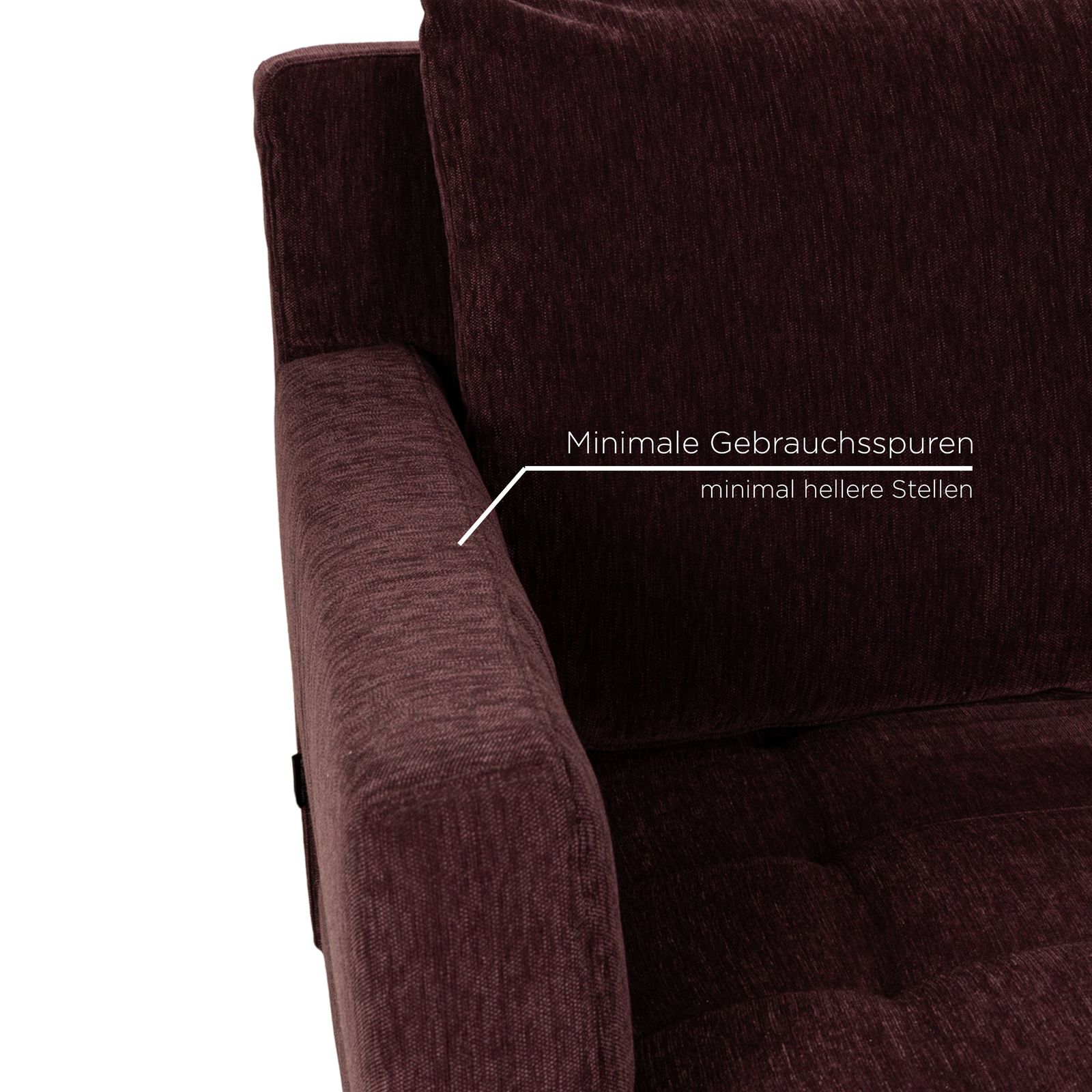 Méridienne Brühl Amber en tissu violet photo 2794.0