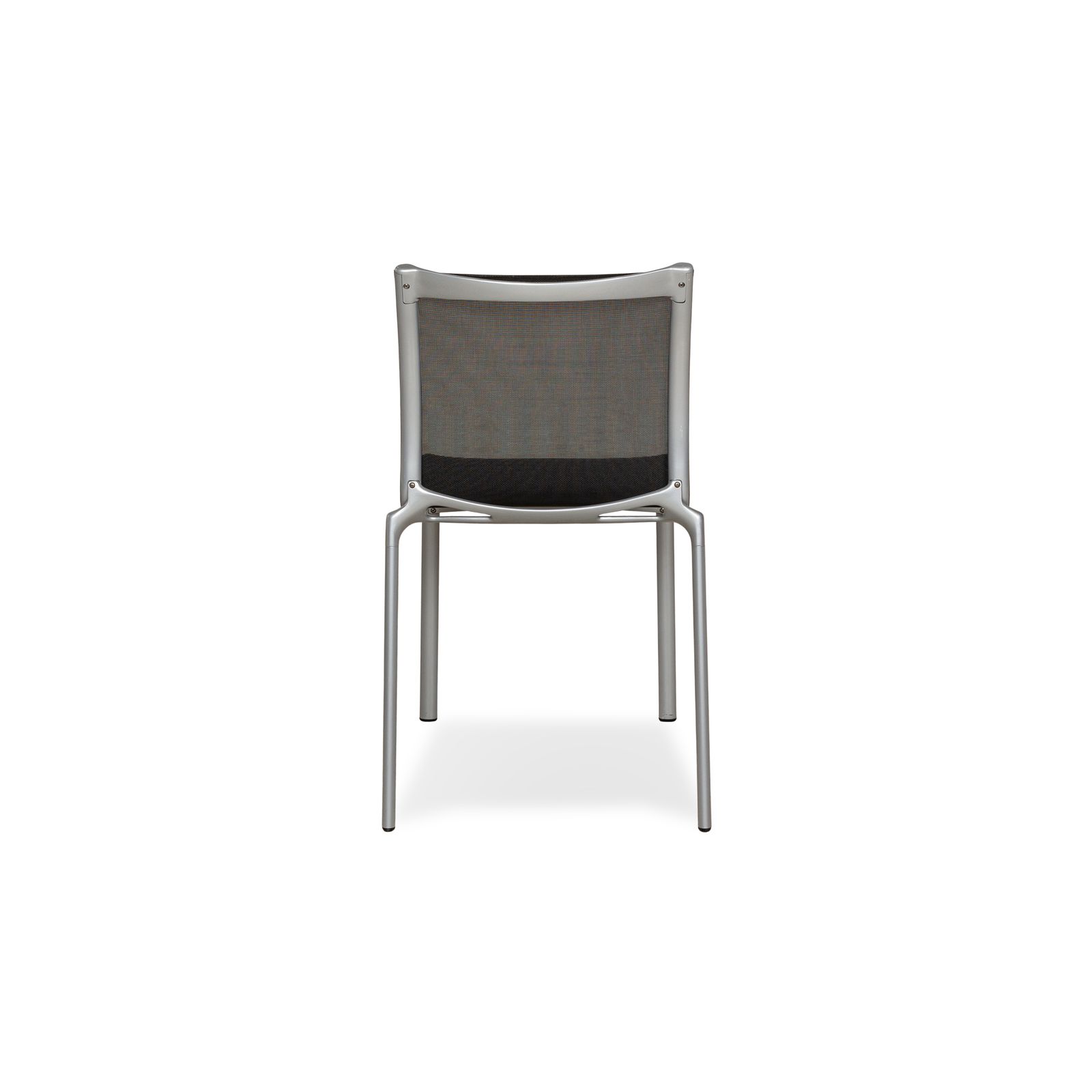 Set van 6 Alias Highframe 40 stoelen in antraciet aluminium photo vintage