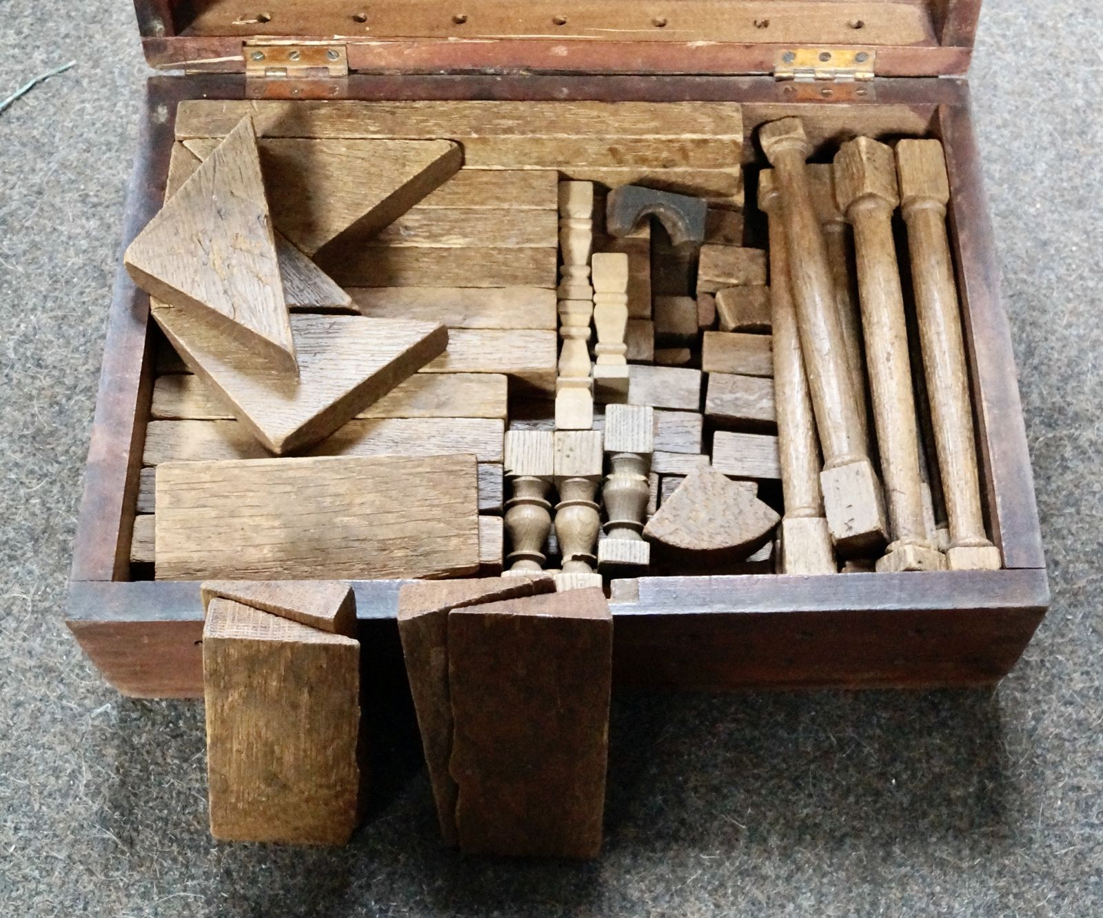 Victorian Architectural Wooden Blocks In Original Box photo for sale