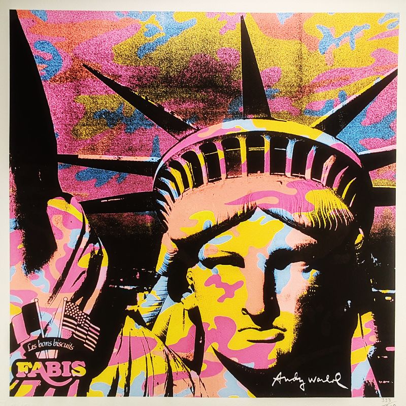 1980s Andy Warhol "Statue Of Liberty" Limited Edition Lithograph By Cmoa photo furniture