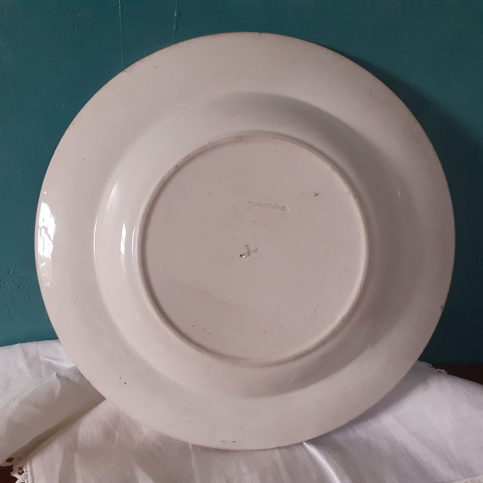 photo for sale Rare Antique Wedgwood "Banquet" Soup Bowl Pair By Thomas Allen   Blue Transferware