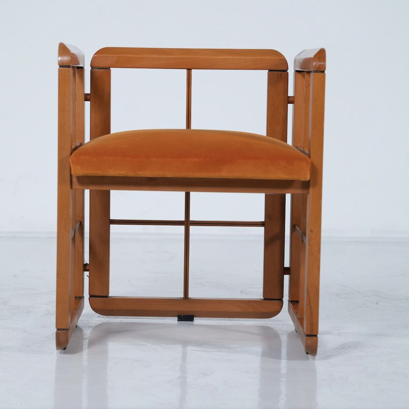 Mid Century Modern Set Of 4 Armchairs By Franco Poldarreti Caccia Alla Volpe, Italy, 1980s photo furniture