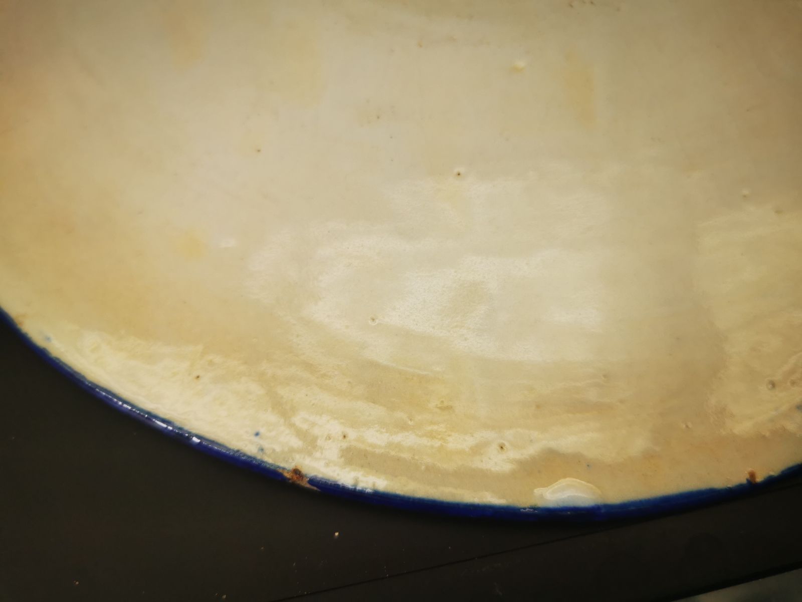 Hand Painted Moorish Spanish Antique Plate Possibly Talavera photo vinterior