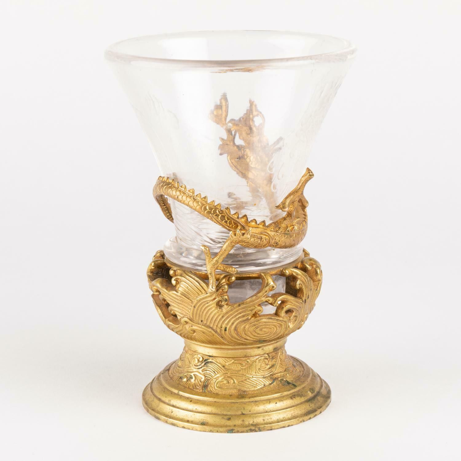 Vase From The Escalier De Cristal, Gilt Bronze Mounting, 19th Century photo 4006.0