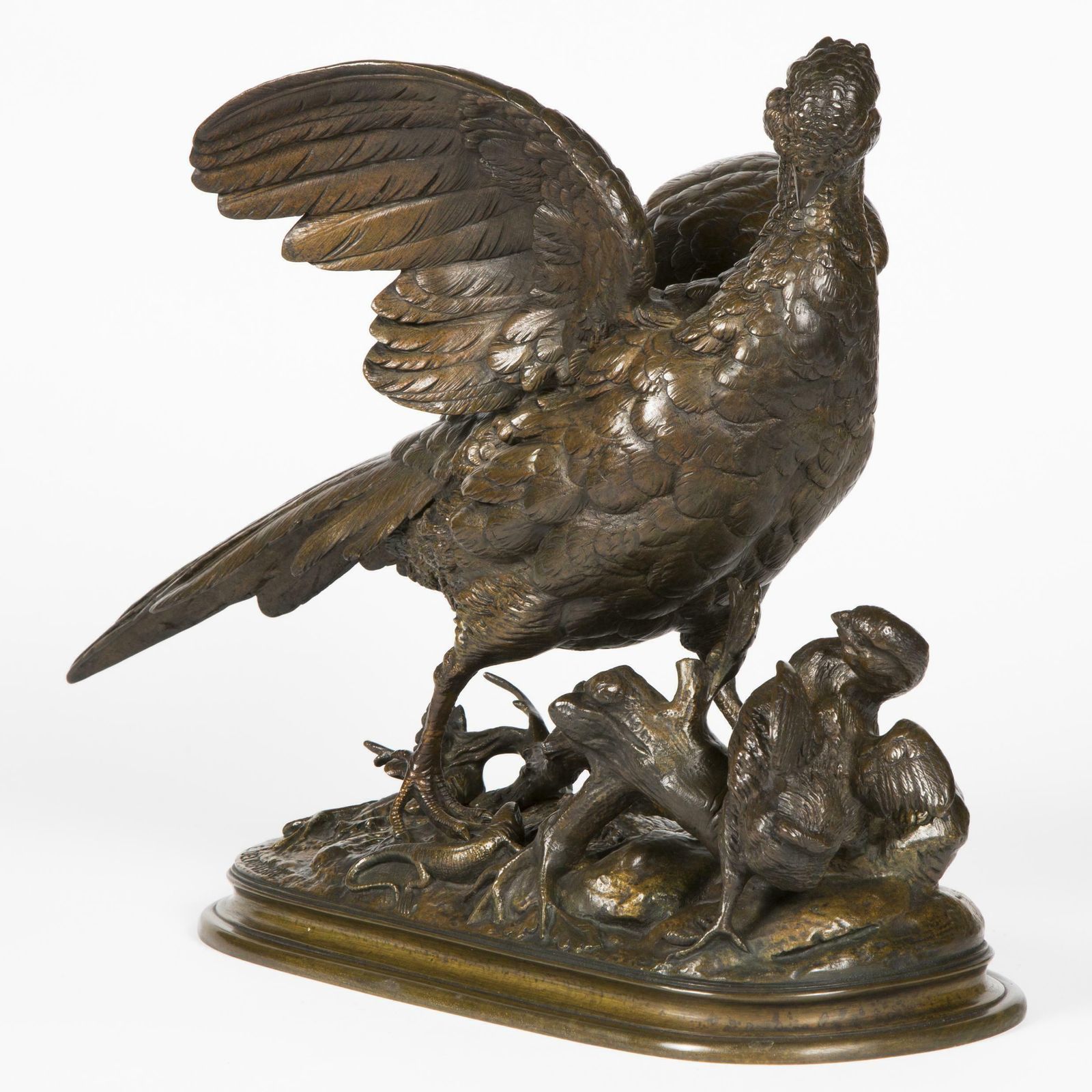Patinated Bronze Sculpture By Edouard Delabrierre, Napoleon III Period. photo buy