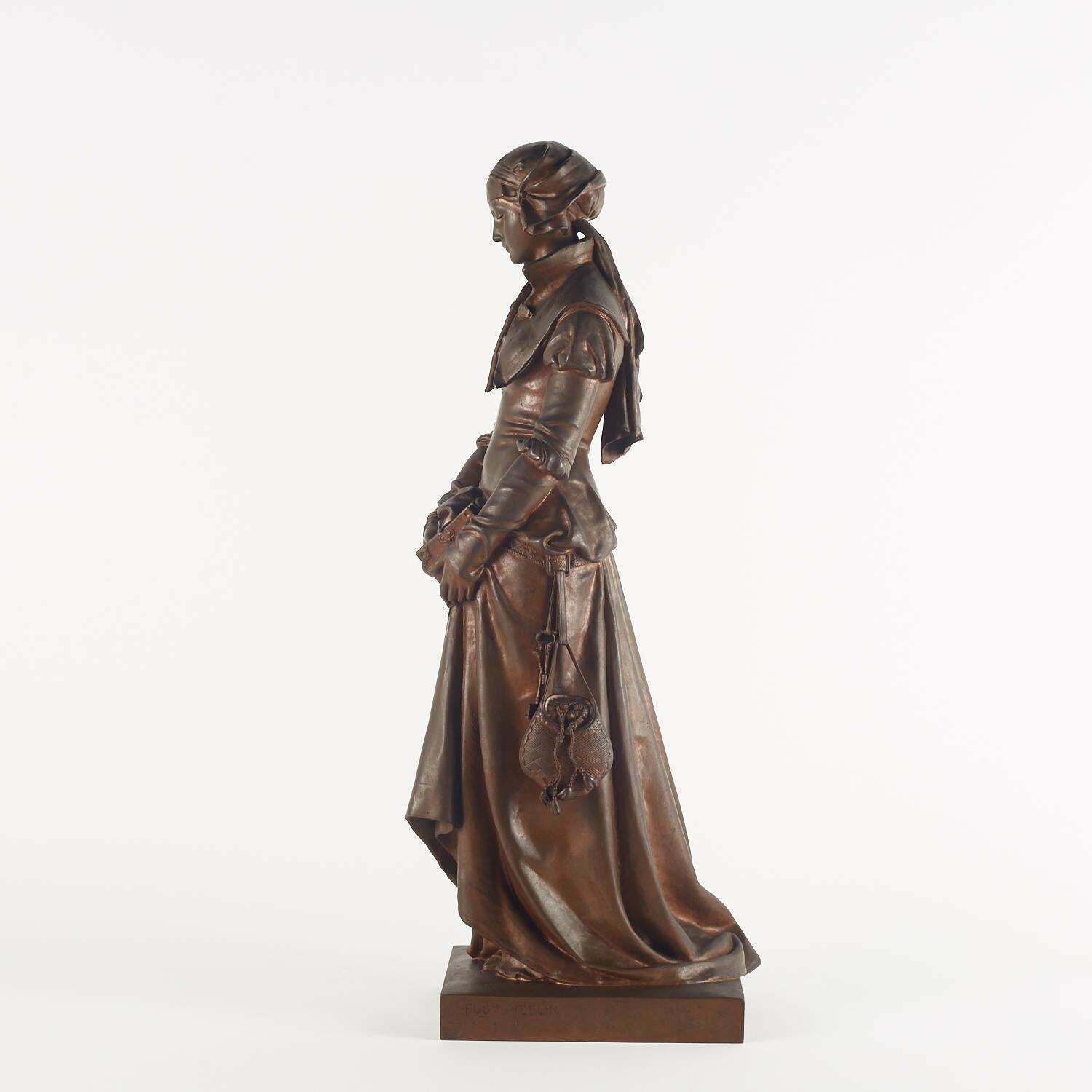 Bronze Sculpture By Eugène Aizelin, 19th Century, Napoleon III Period. photo buy