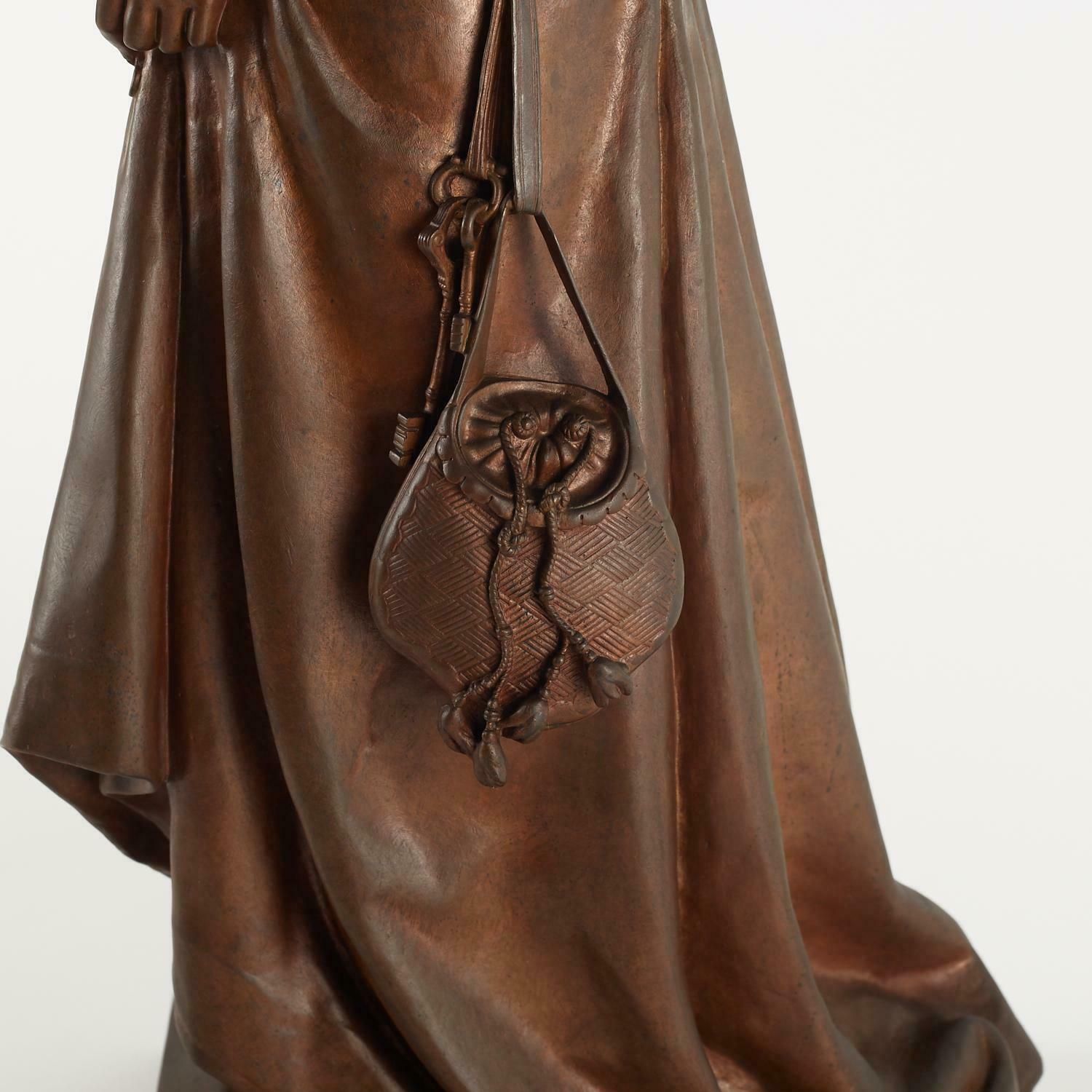 7690.0 Bronze Sculpture By Eugène Aizelin, 19th Century, Napoleon III Period. photo
