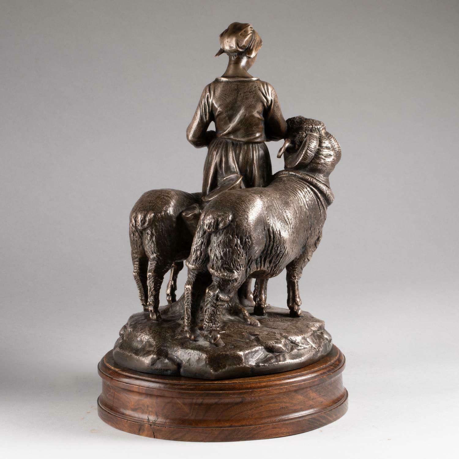 Christofle Sculpture Of A Trophy, 19th Century, Napoleon III Period. photo for sale