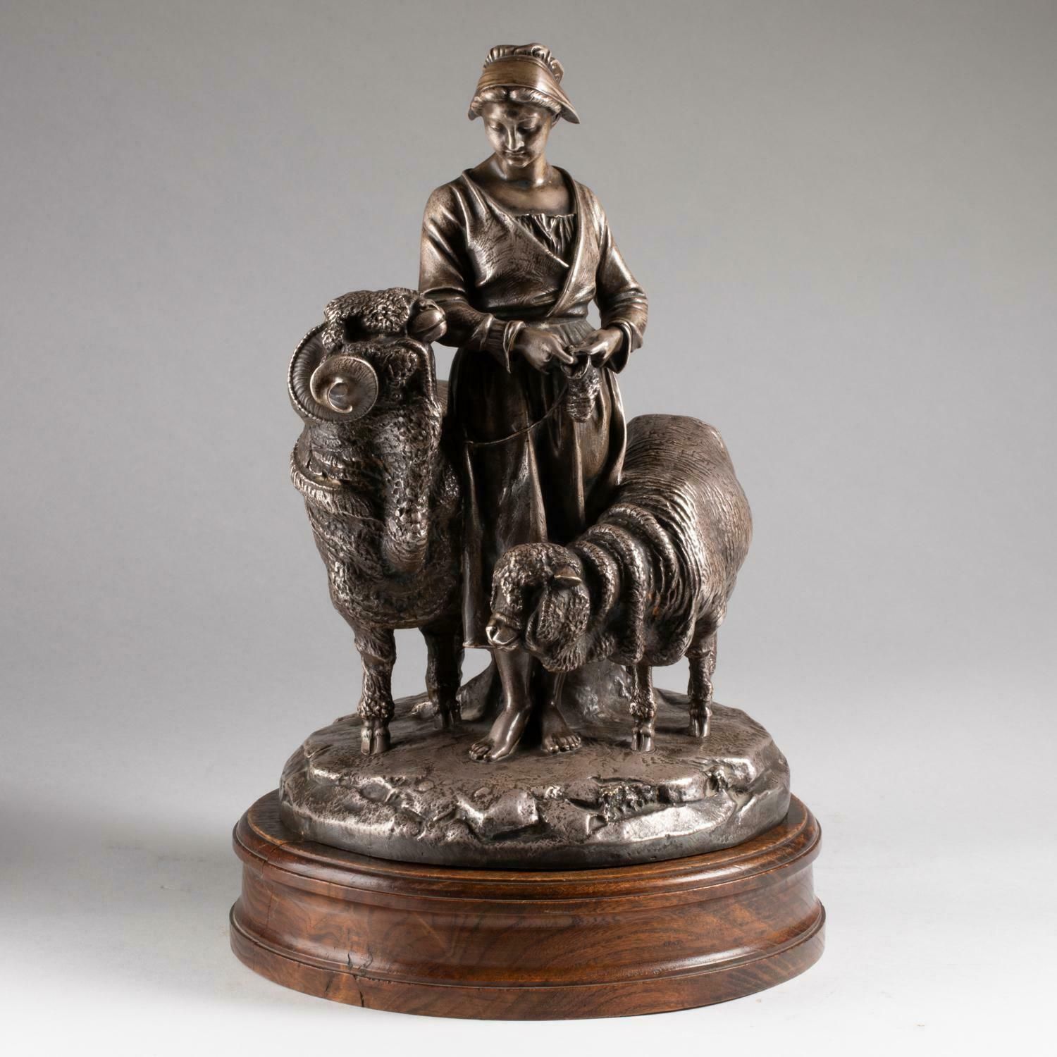 Christofle Sculpture Of A Trophy, 19th Century, Napoleon III Period. photo buy