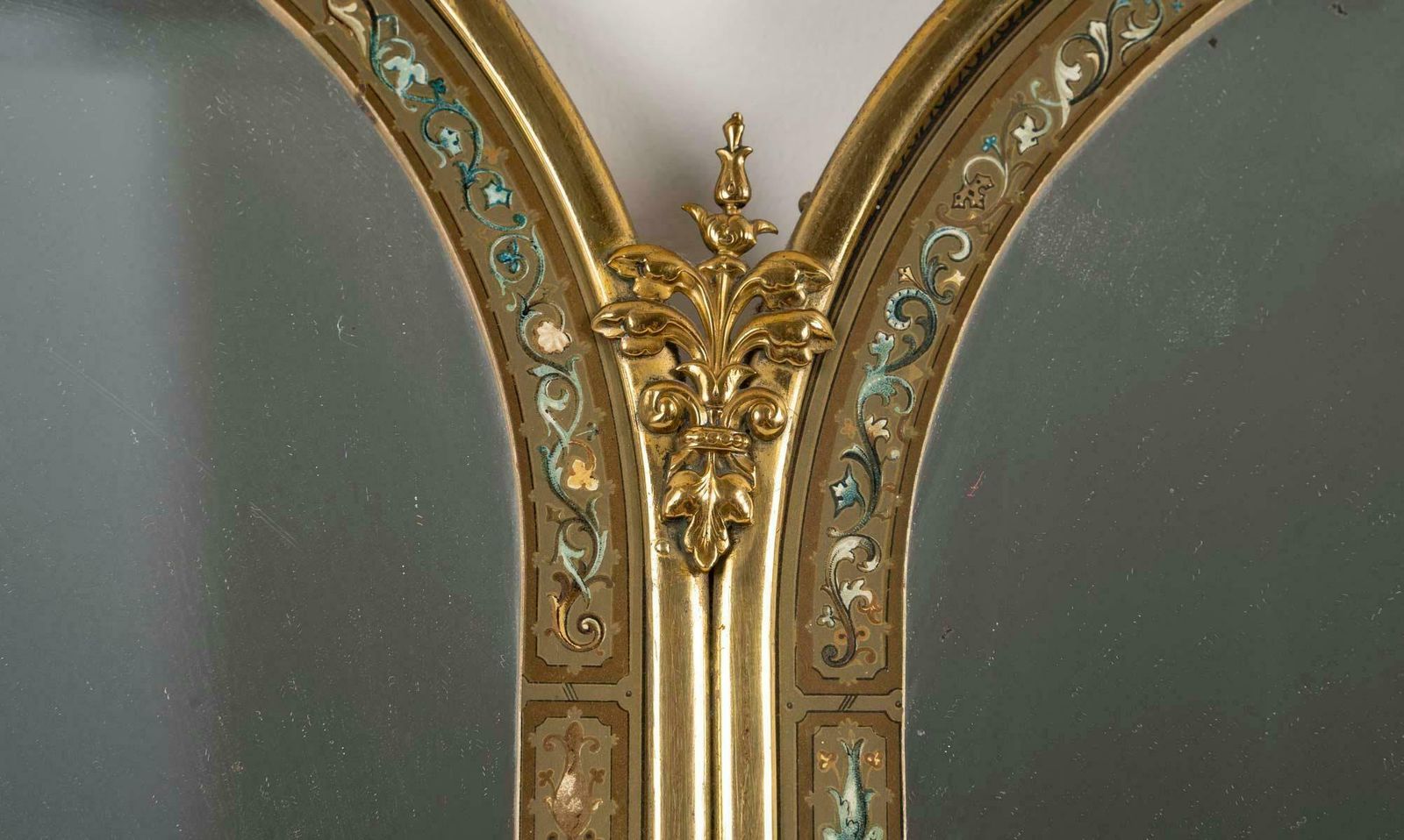 Set Of Mirrors, Triptych Mirrors And A Pair Of Mirrors, 19th Century. photo Home Decor