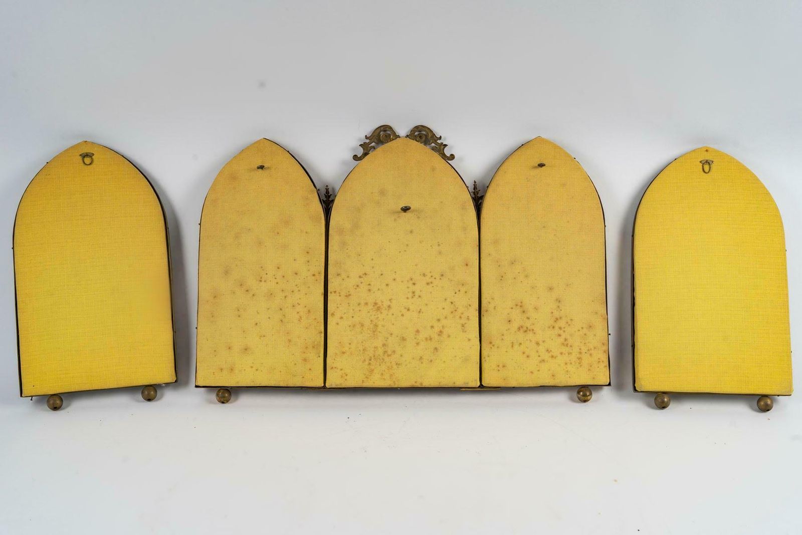 Set Of Mirrors, Triptych Mirrors And A Pair Of Mirrors, 19th Century. photo vinterior