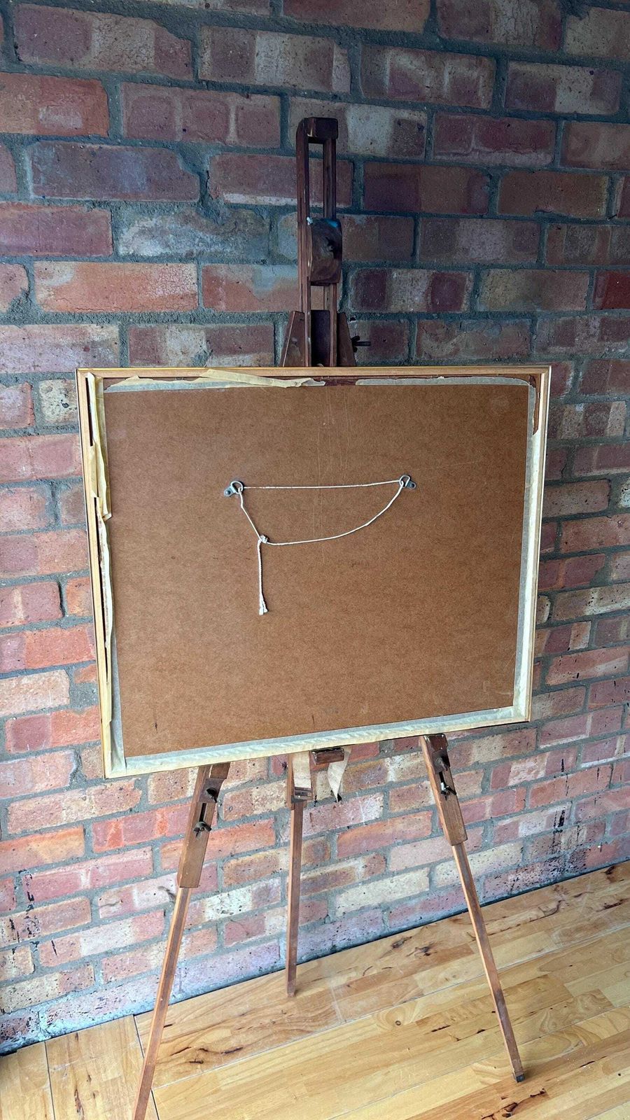photo furniture Mid Century Modern Abstract Kinetic Optical Silver And Gold Foil Artwork Picture Depicting Eccentric Circles
