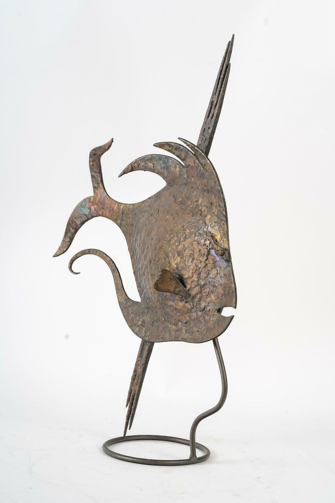 Wrought Iron Sculpture Of A Fish, Art Deco Period, Circa 1930. photo 1687.0