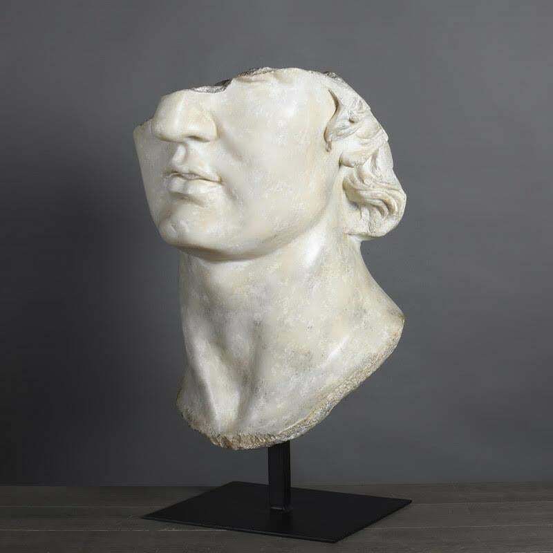 Sculpture Of A Head Of Apollo In The Hellenistic Style, 21st Century. photo buy