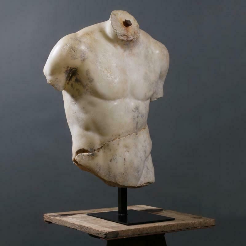 Sculpture Of A Male Torso In The Hellenistic Style, 21st Century. photo for sale