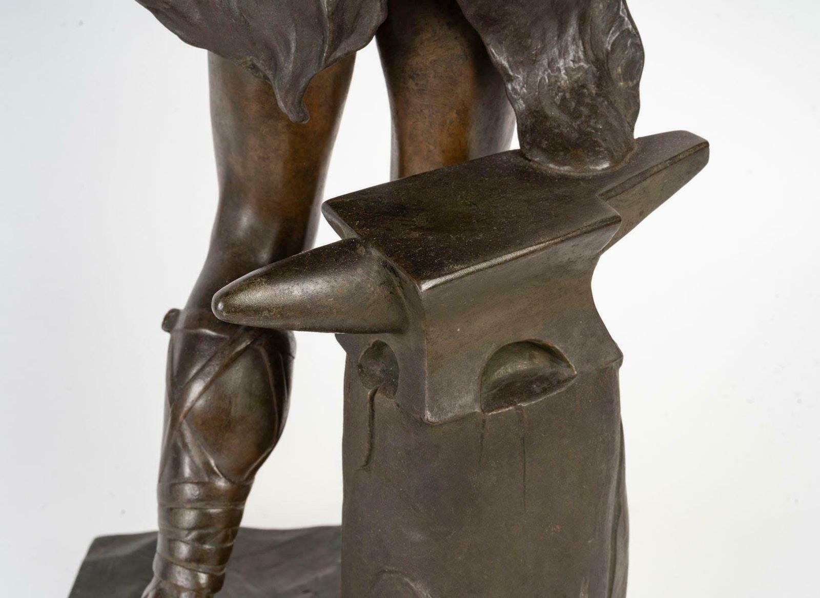 photo for sale Regule Sculpture Of Siegfried In The Napoleon III Style, Circa 1900.