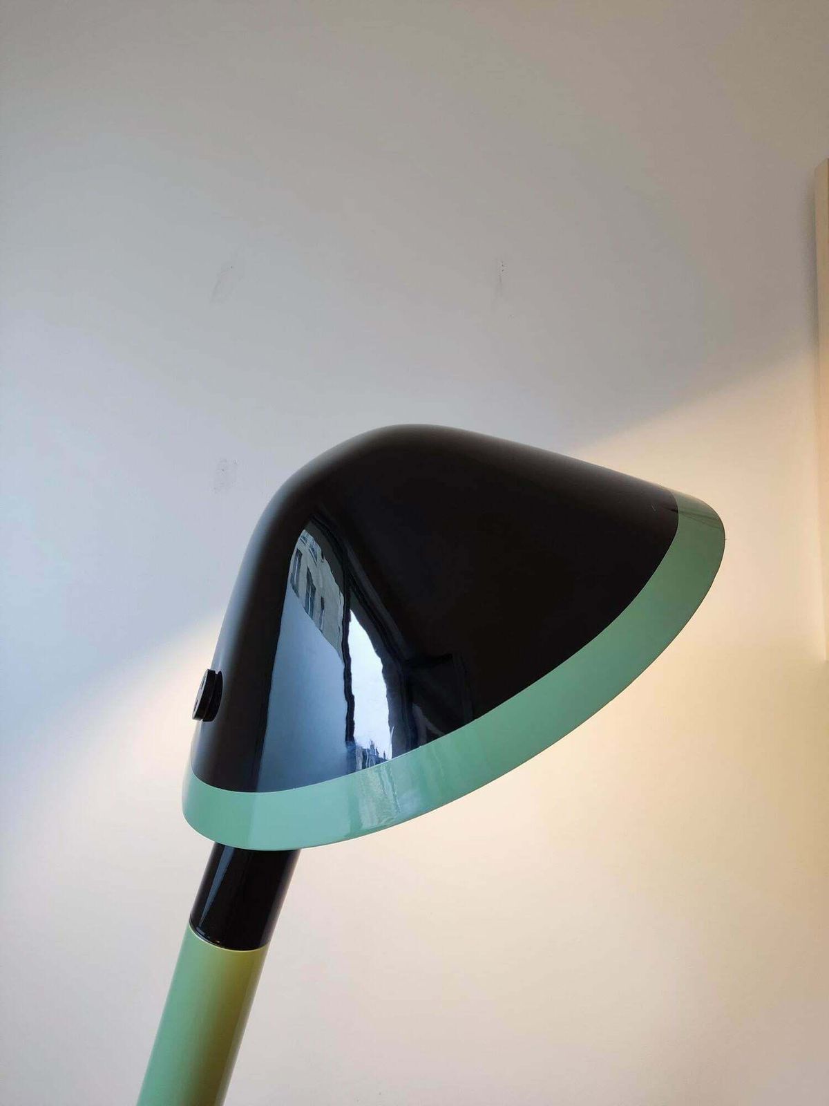 Lacquered Floor Lamp   The Man Who Leans   France 1970 photo vintage