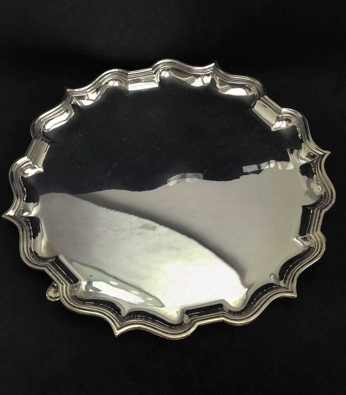Antique Round Tray Bar Tray England Silver Plated Family Gift Luxury Gift Vanity Decor Antique British Barware Gift For Him