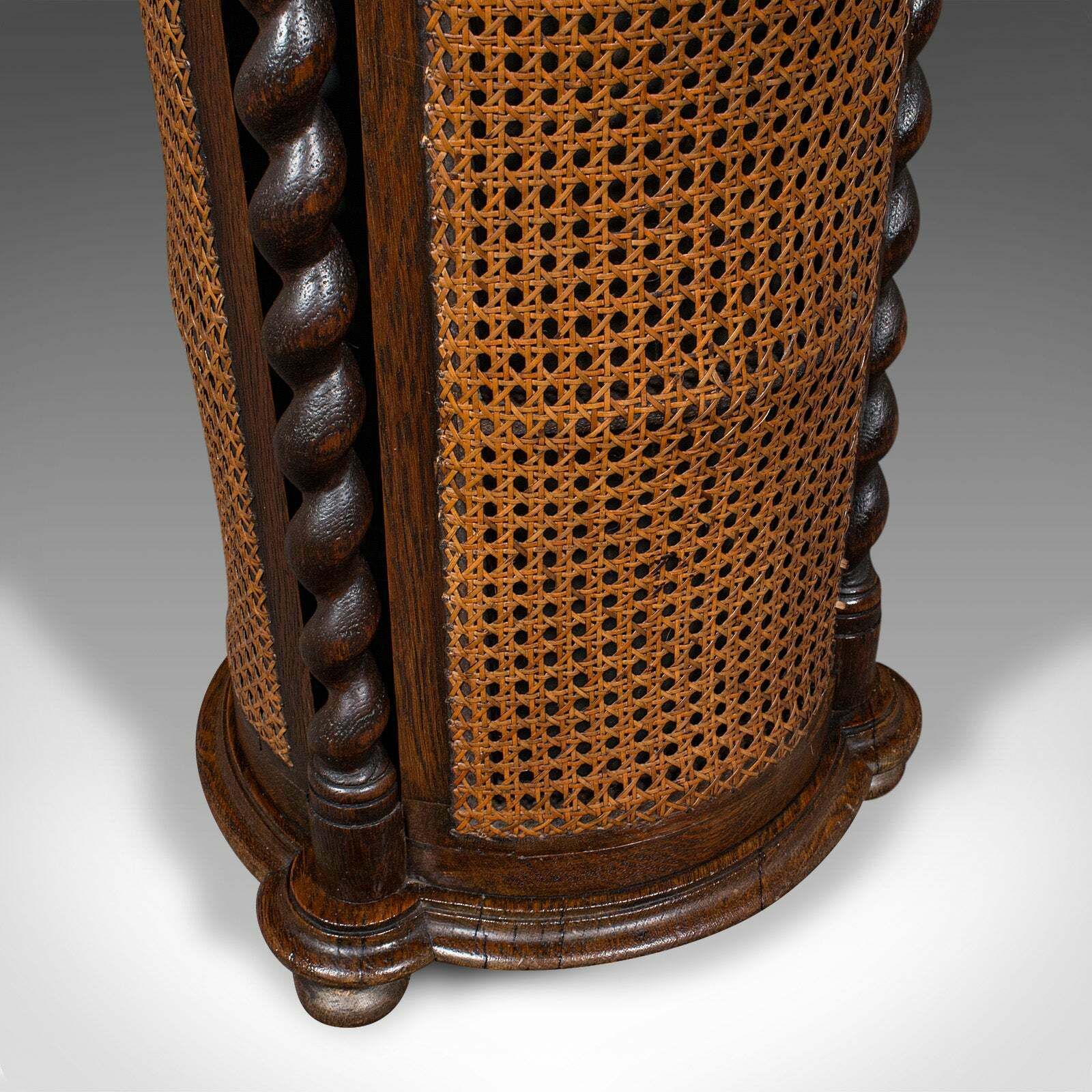 photo furniture Antique Cylindrical Stick Stand, English, Oak, Reception, Umbrella, Edwardian