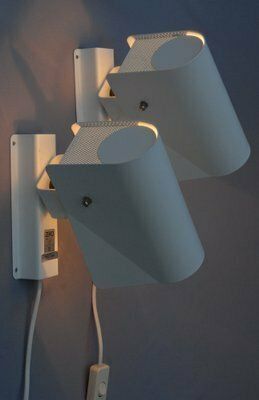 Wall Lamps By Börge Lindau & Bo Lindekrantz For Zero Light Co, 1980s, Set Of 2 photo vintage