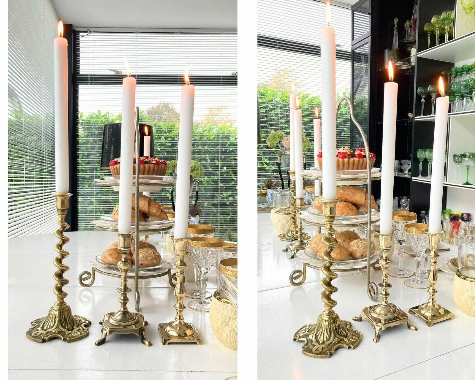 Antieke Victoriaanse Kandelaars | 2 Stuks | Brons Of Messing | Maak Een Keuze photo buy