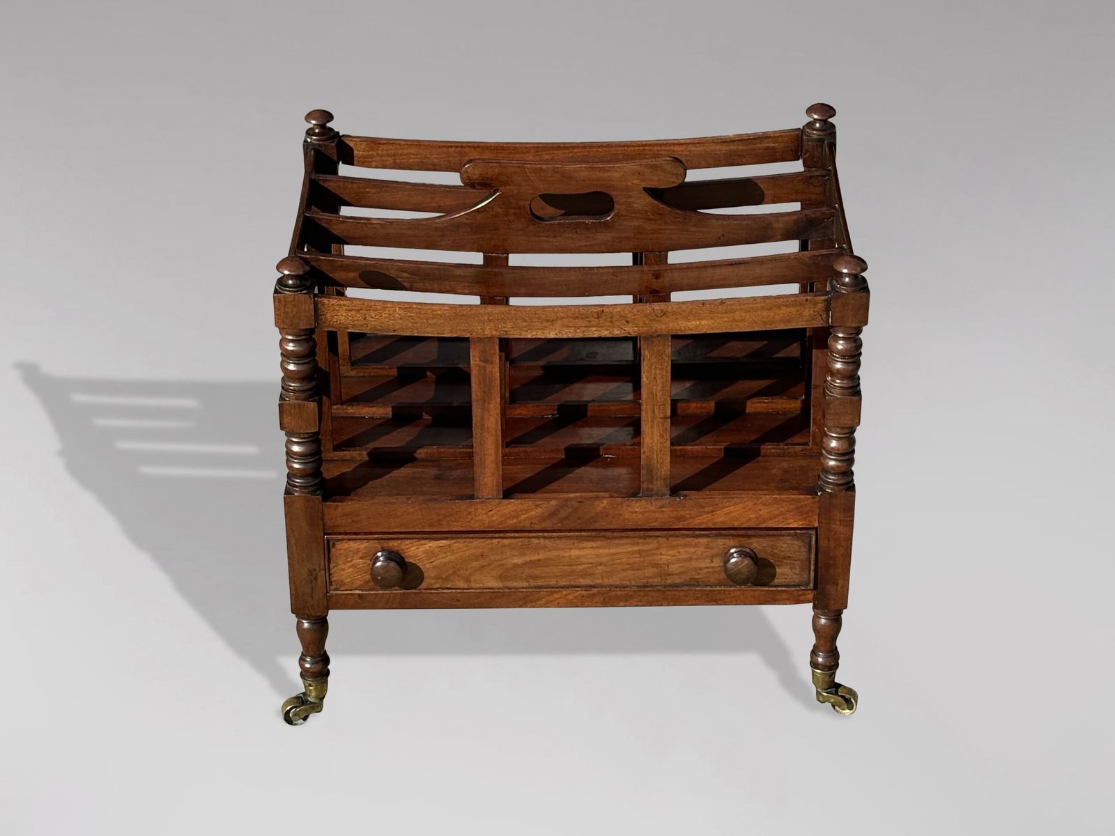 Early 19th Century Georgian Mahogany Canterbury photo furniture