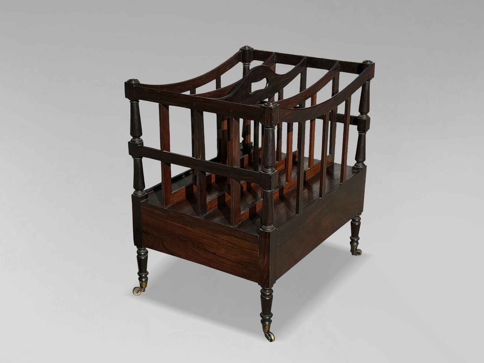 Early 19th Century Regency Period Rosewood Canterbury photo Home Decor