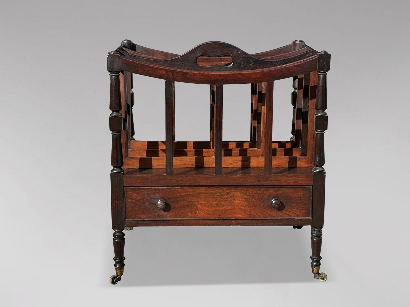 Early 19th Century Regency Period Rosewood Canterbury photo vinterior
