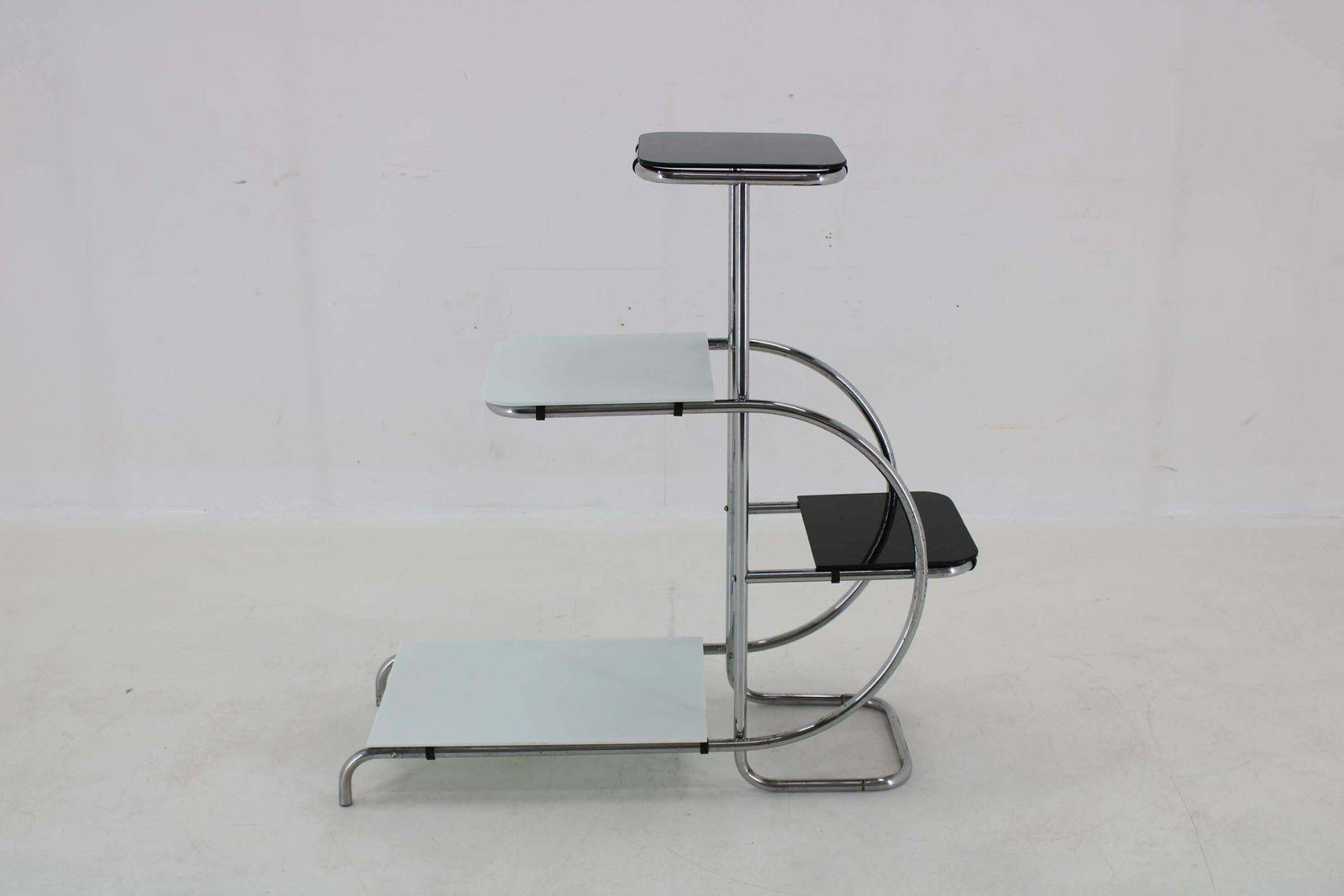 1930s Bauhaus Flower Stand With Glass, Czechoslovakia photo buy
