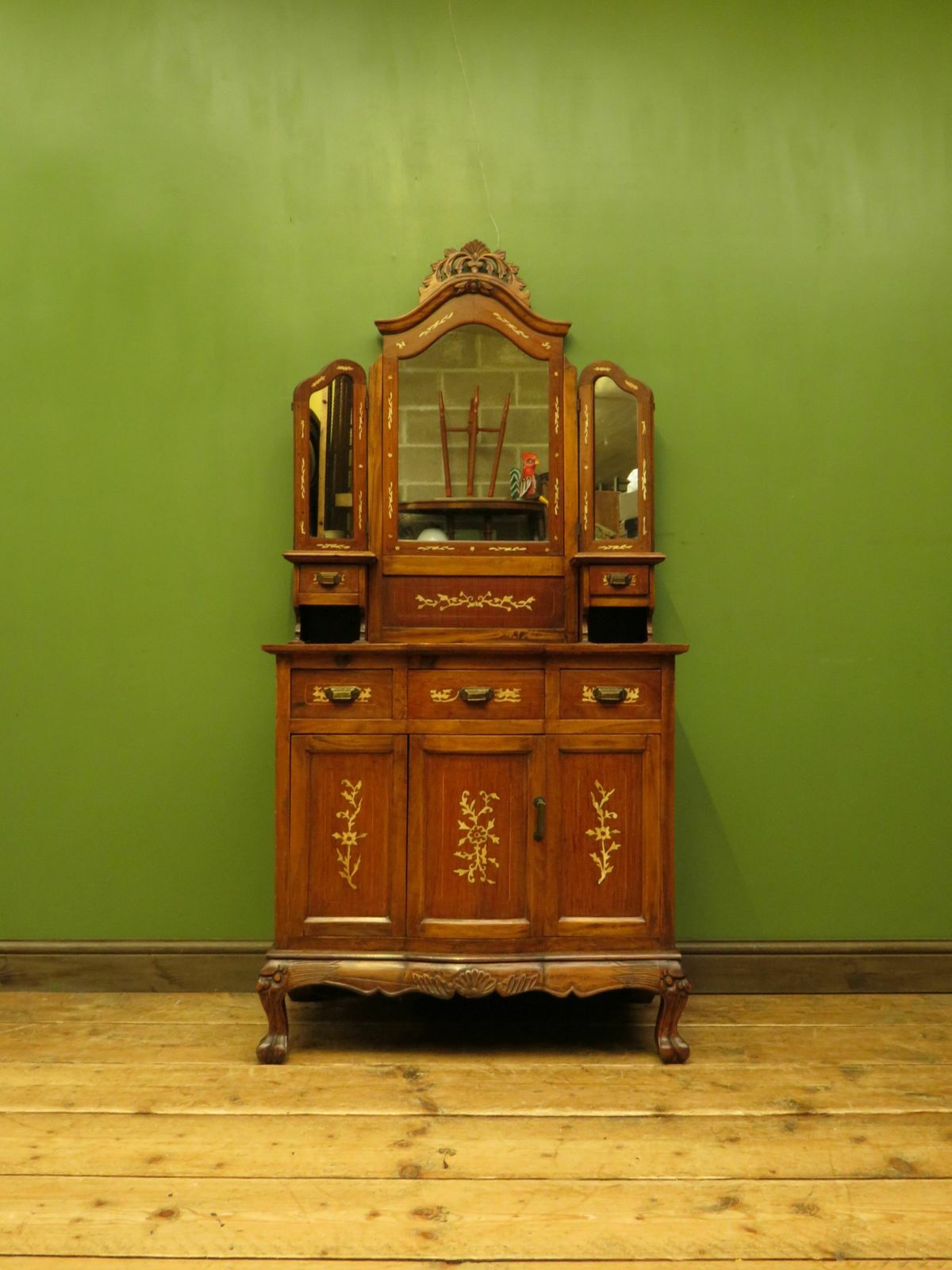 Antique Eastern Dressing Table With Bone Inlays photo for sale