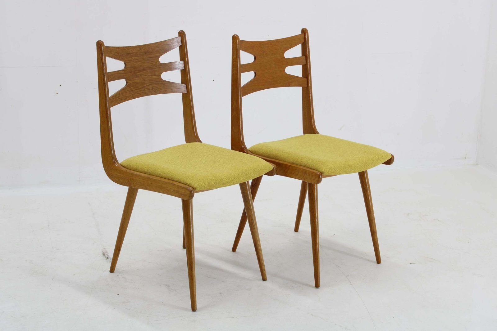 1960s Set Of Four Restored Rare Dining Chairs, Czechoslovakia photo 1409.0