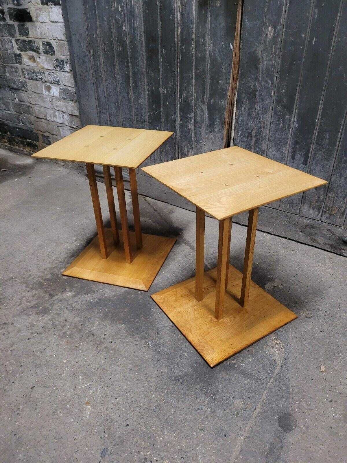 photo furniture Pair Of Mid Century Retro Oak Bedside Tables