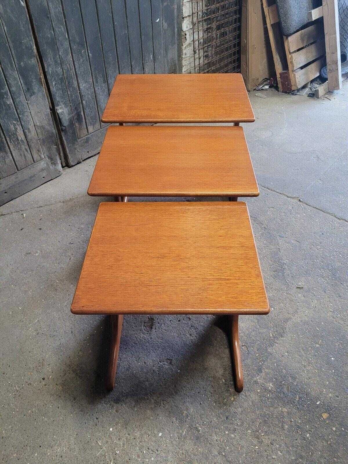 G Plan Retro Vintage Mid Century Teak Nest Of Tables photo vinterior