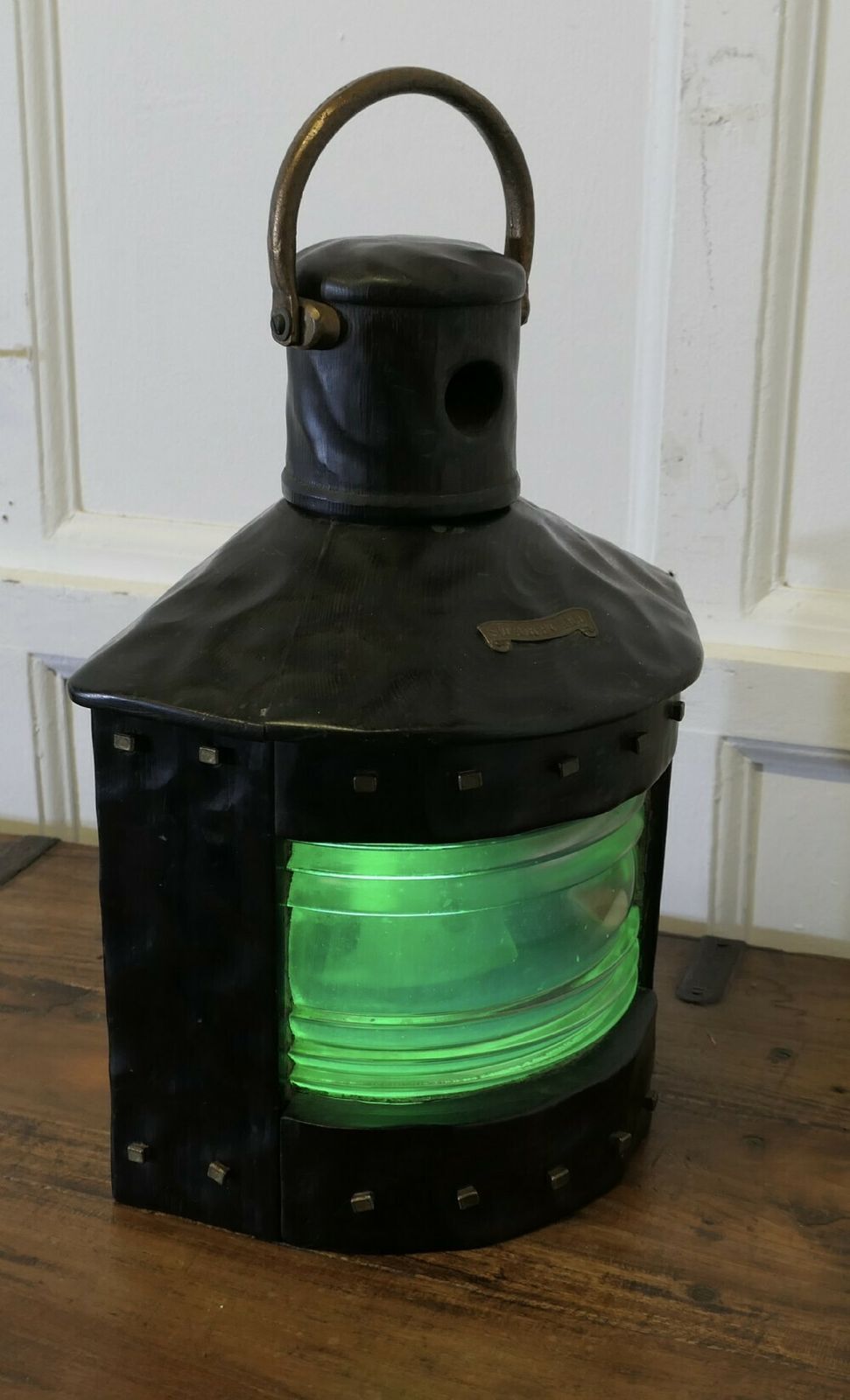 Hand Carved Ships Starboard Navigation Light. photo buy