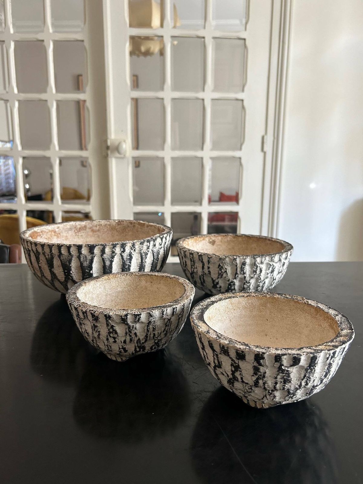 Set Of Cement Planters 1950 photo for sale