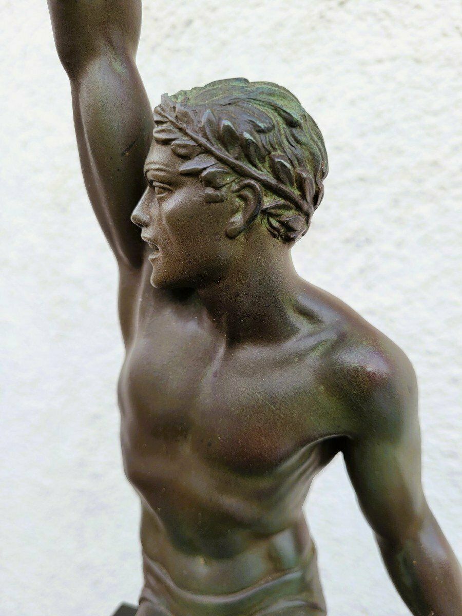 P Le Faguays  Max Le Verrier, Glory, Art Deco Sculpture, 20th Century photo vinterior