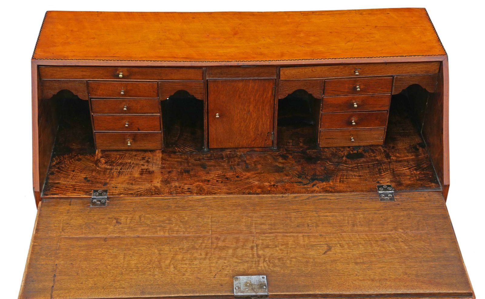 Antique Georgian 18th Century Satin Walnut Bureau Desk Writing Table – Elegant Classic Furniture photo 2995.0