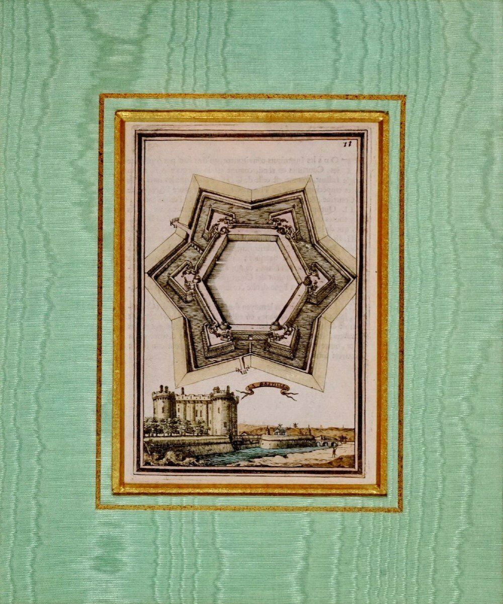 Engraving   Plan Of The Bastille (Rare)   Paris   Ep. 2nd Half Of The 17th Century (1672) photo for sale