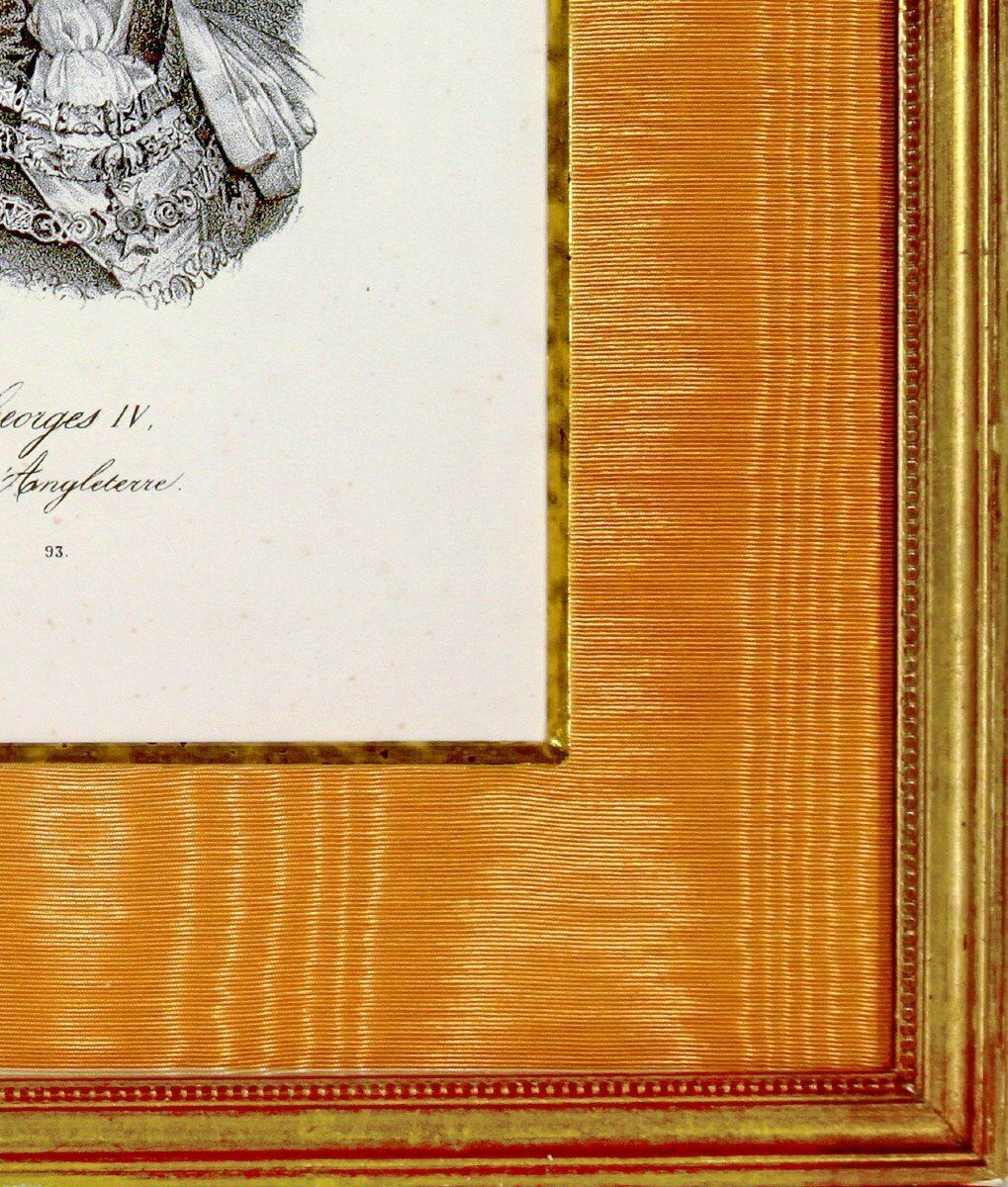 Engraving Depicting George IV   King Of England   Early 19th Century photo furniture