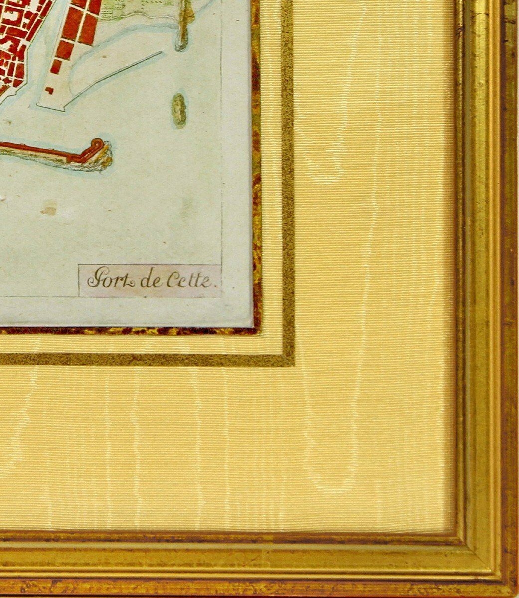 Engraving   Plan Of The Port Of Cette   By Tassin   Ep. 17th photo furniture