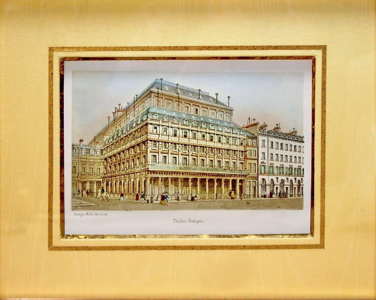 Engraving   Paris   The French Theater   Ep. 19th Century photo Art