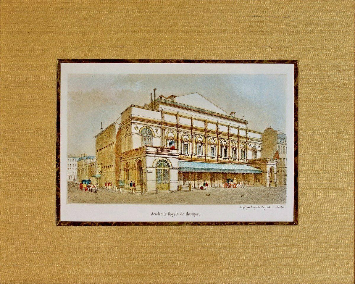 Engraving   Paris   Royal Academy Of Music   1st Half Of The 19th Century photo Art