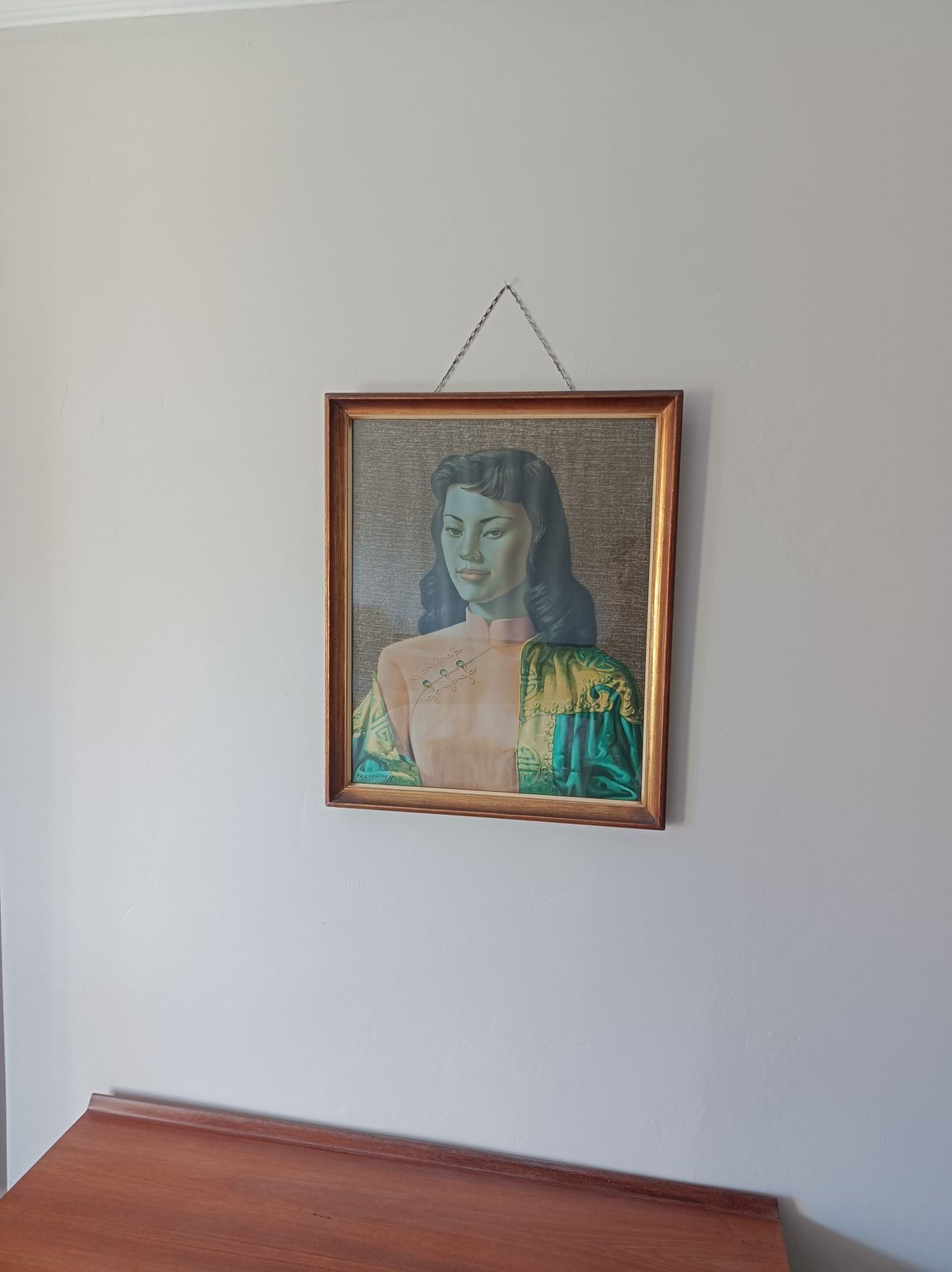 1960's Framed Vladimir Tretchikoff Print Miss Wong photo buy
