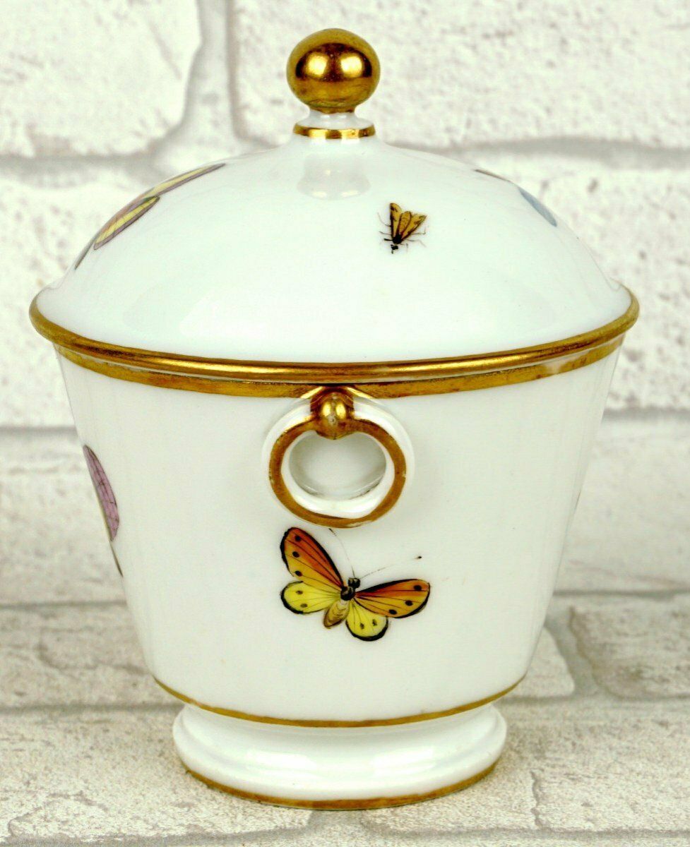 Sugar Bowl (Sugar Pot) And Its Lid In Brussels Porcelain   Louis Crette   Ep. 18th Century photo furniture