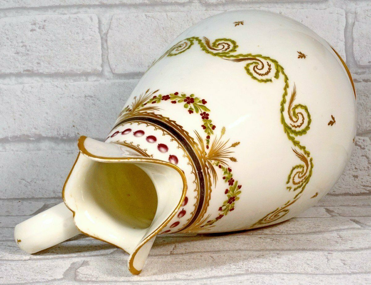 Large And Thick Water Jug In Paris Porcelain   18th Century   Louis XVI photo vinterior