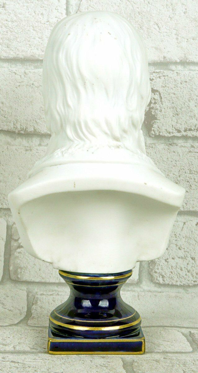 Bust Of General (Napoleon) Bonaparte In Biscuit Porcelain   Ep. 19th Century photo for sale