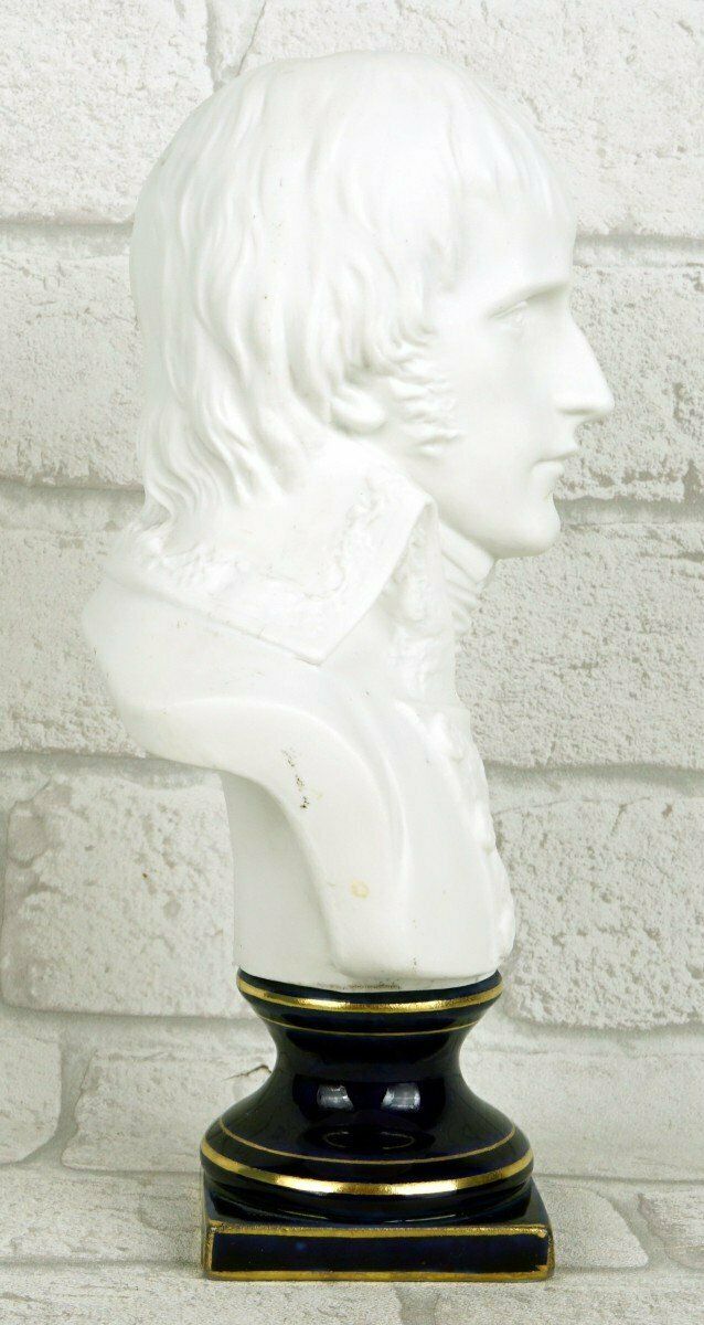 Bust Of General (Napoleon) Bonaparte In Biscuit Porcelain   Ep. 19th Century photo Art