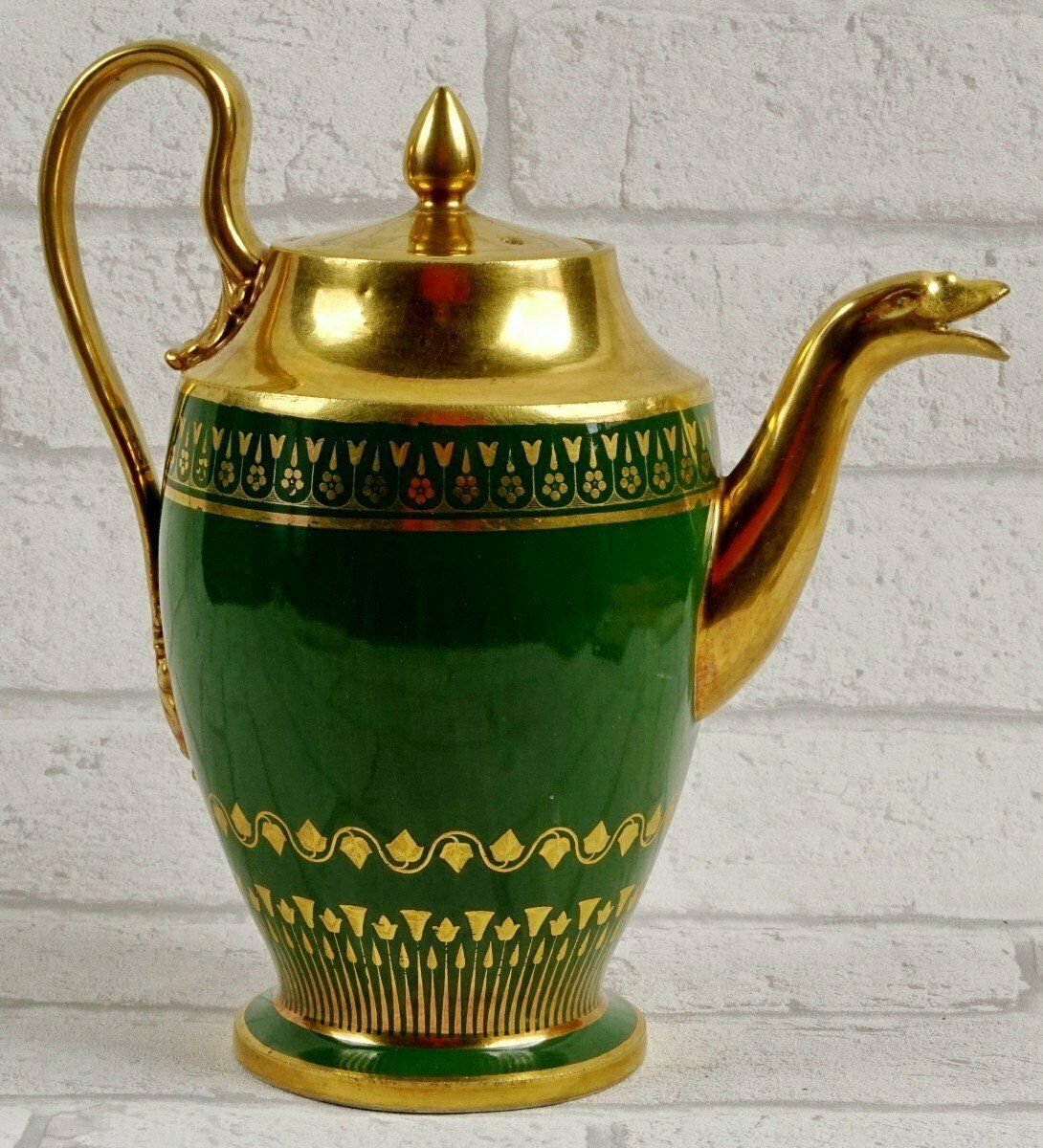 Jug / Teapot   Paris Porcelain   Dagoty Manufacture   Empire Period photo for sale