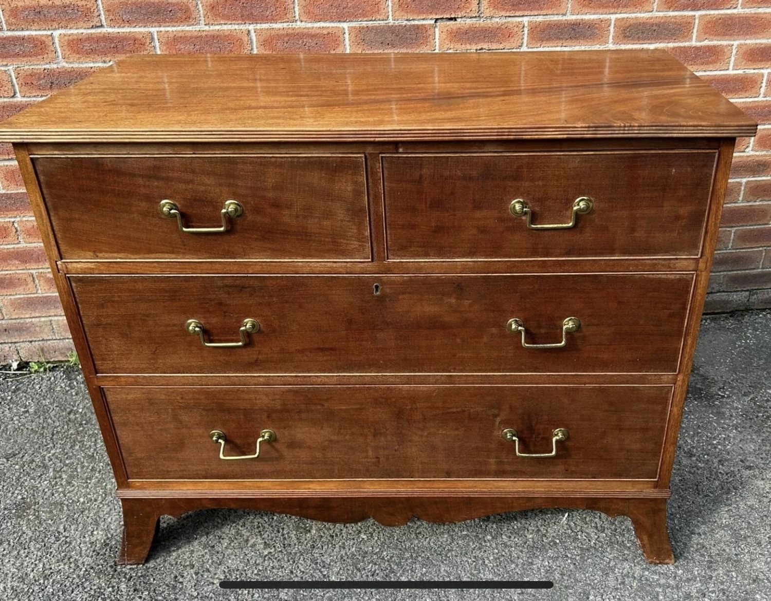 Antique Mahogany Regency C1820 Chest Of 2 Over 2 Chest Of Drawers
