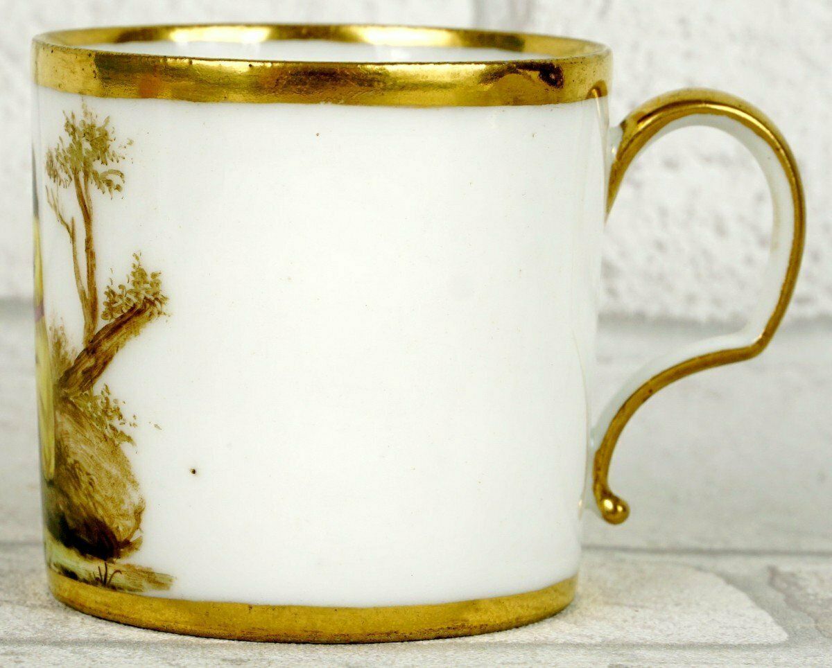Litron Cup And Saucer In Paris Porcelain   Late 18th Century photo for sale